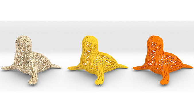  Baby seal 3D print model