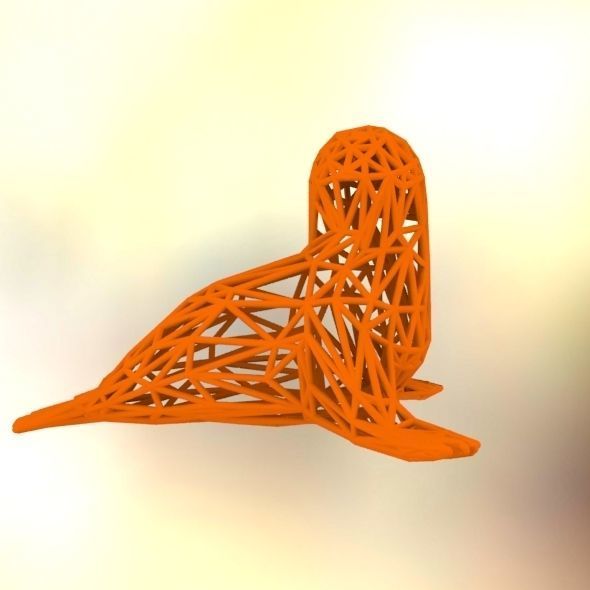 Baby seal 3D print model_34