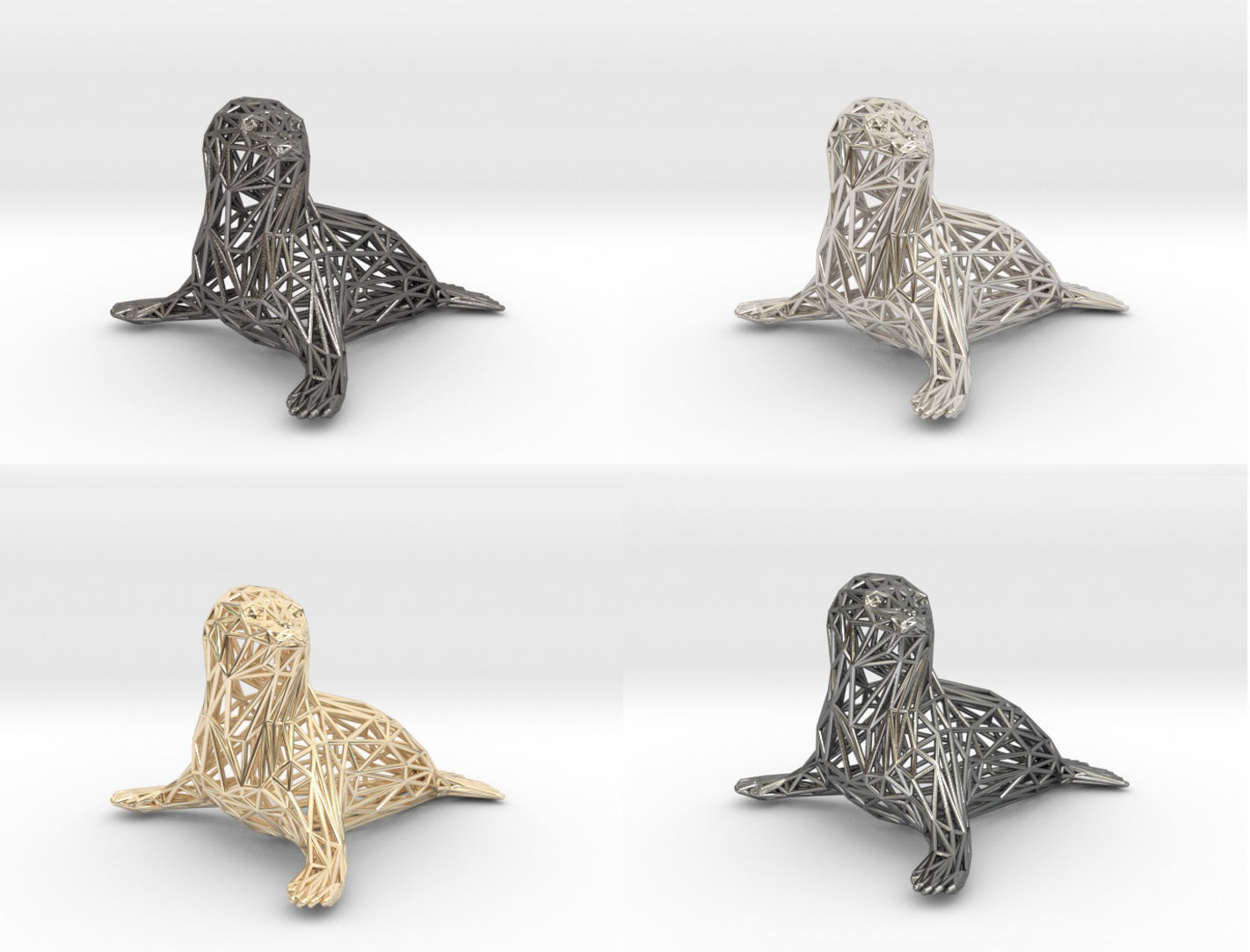 Baby seal 3D print model_24