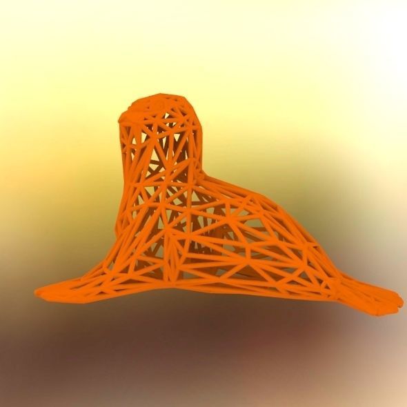  Baby seal 3D print model_29