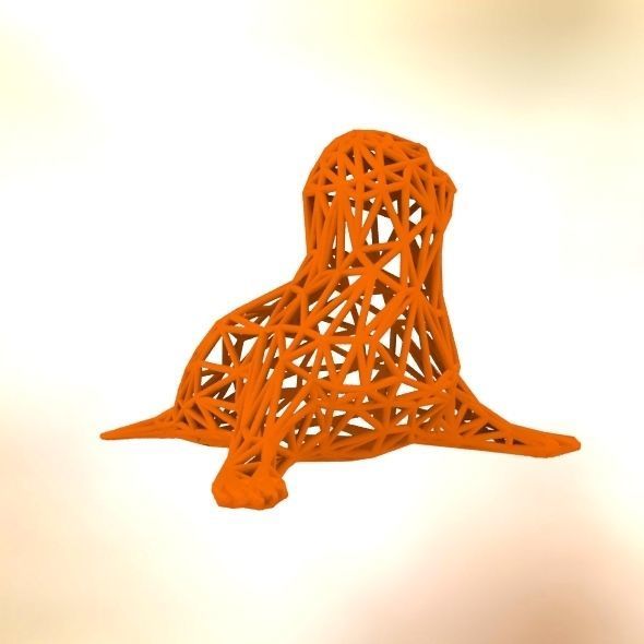  Baby seal 3D print model_39