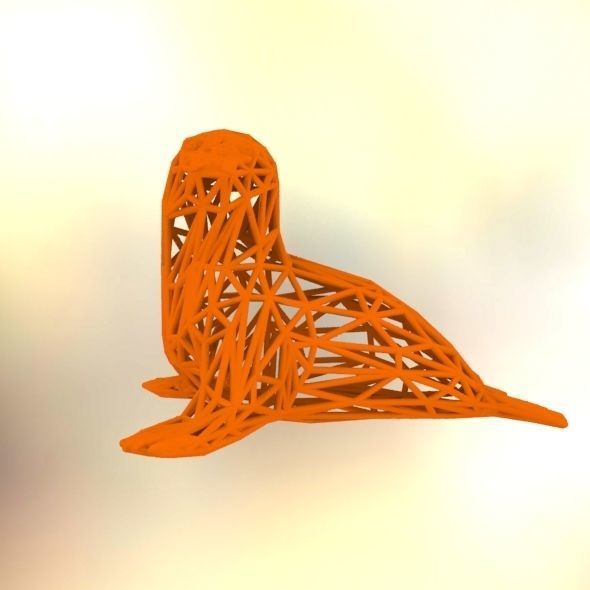  Baby seal 3D print model_49
