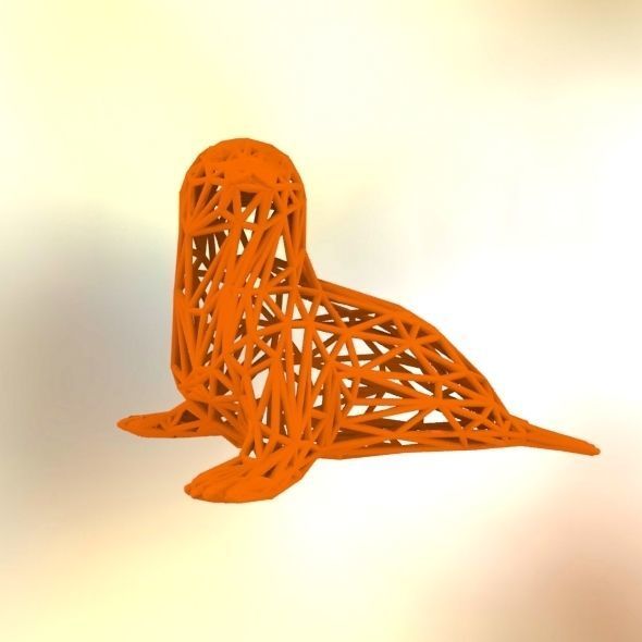  Baby seal 3D print model_46
