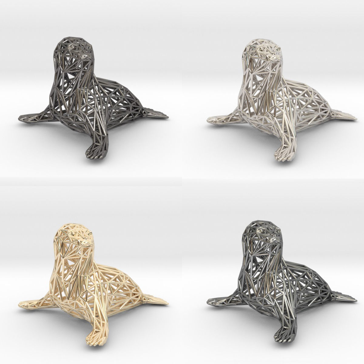  Baby seal 3D print model_27