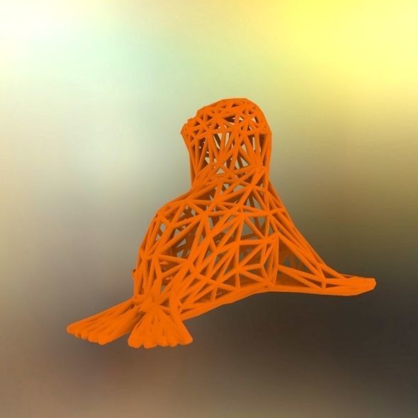  Baby seal 3D print model_38