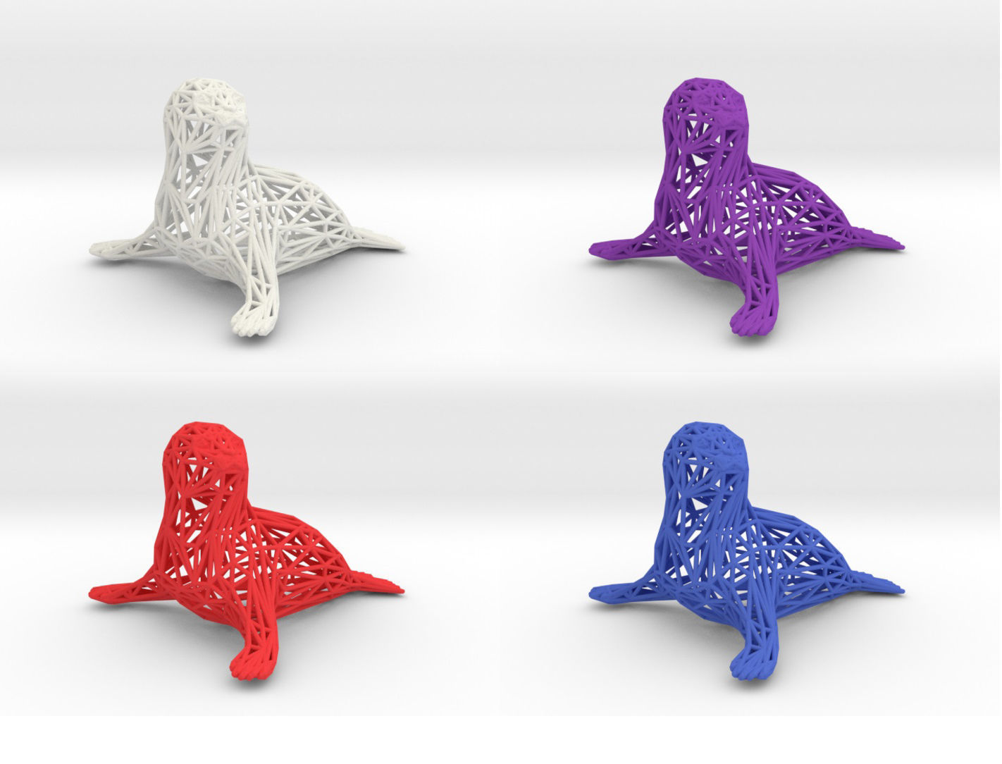  Baby seal 3D print model_3