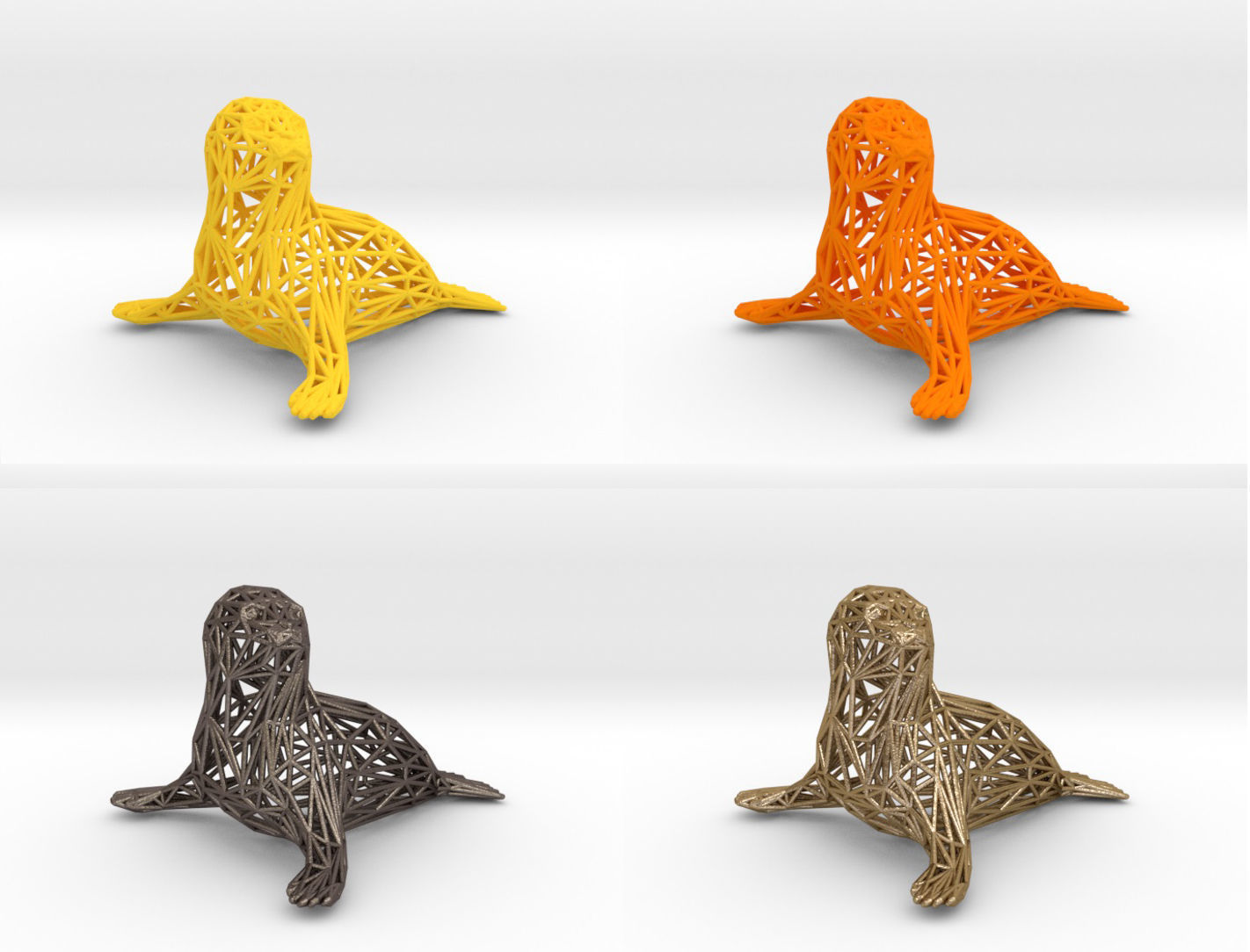  Baby seal 3D print model_23
