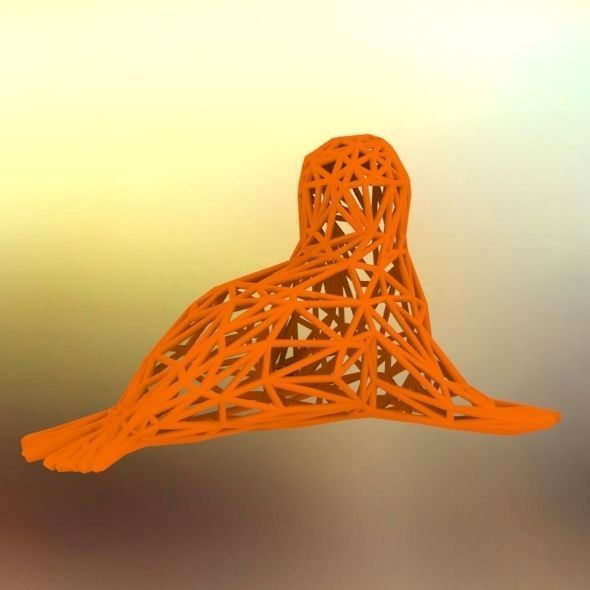  Baby seal 3D print model_43