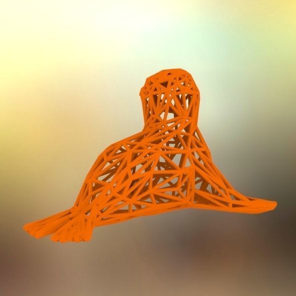  Baby seal 3D print model_41