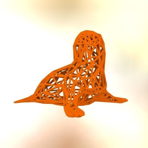  Baby seal 3D print model_35