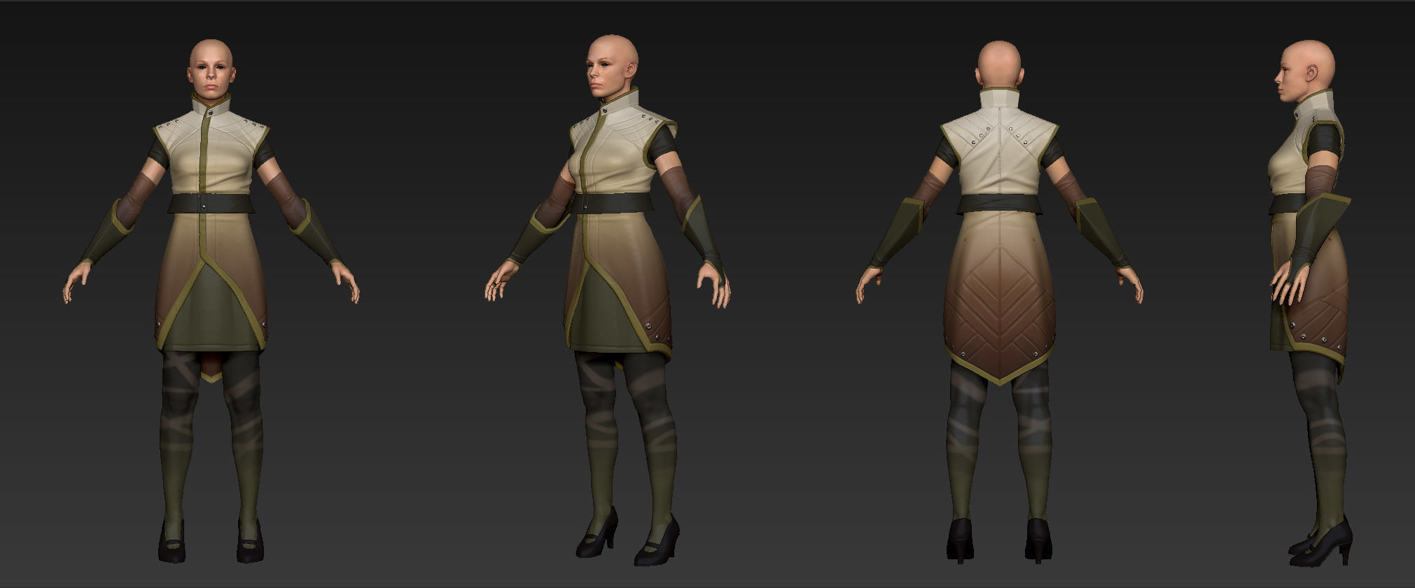 Crescent Moon Games Sci Fi Character and Creature Pack Low-poly 3D model_7