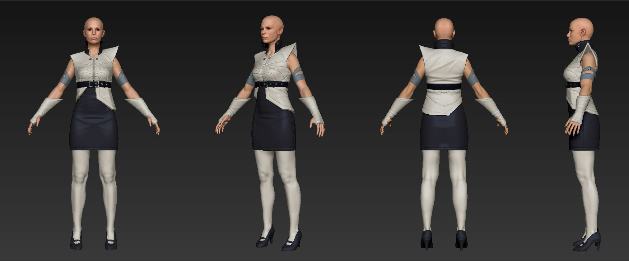 Crescent Moon Games Sci Fi Character and Creature Pack Low-poly 3D model_4