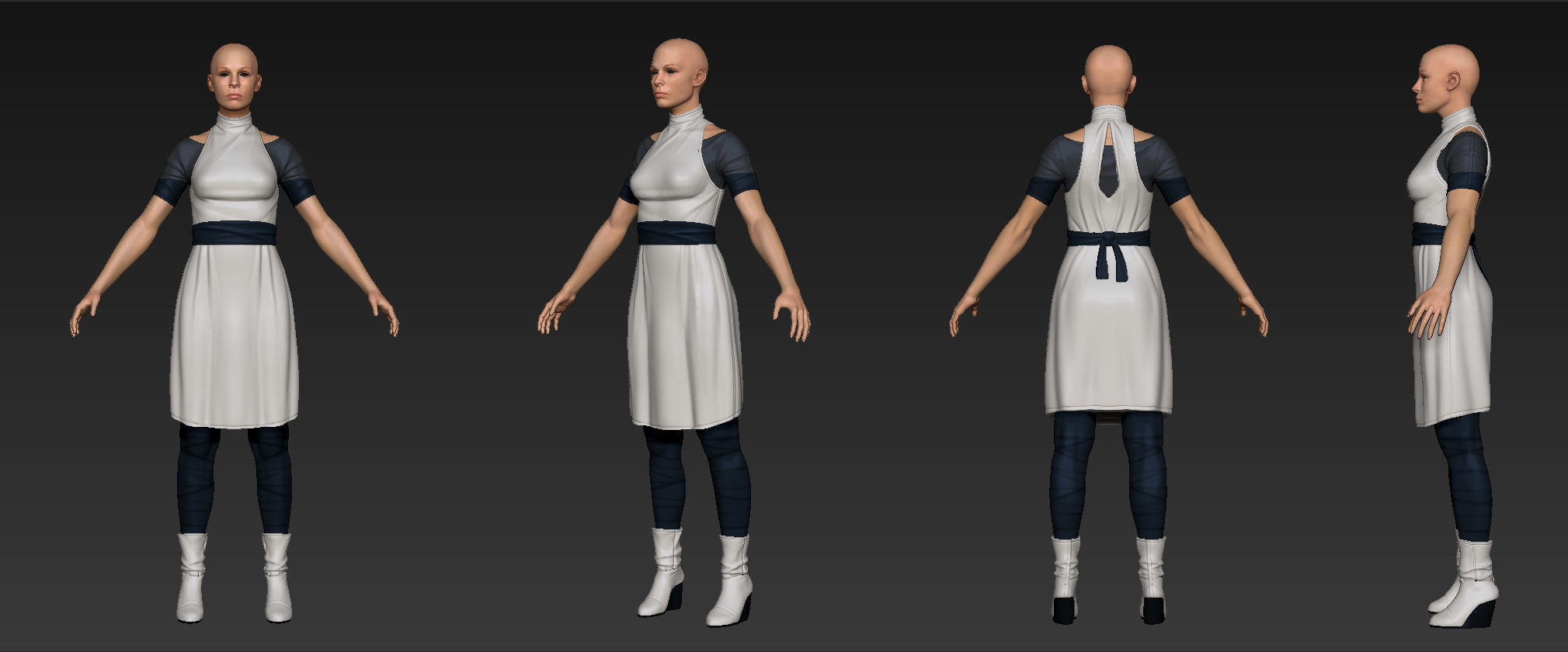 Crescent Moon Games Sci Fi Character and Creature Pack Low-poly 3D model_6