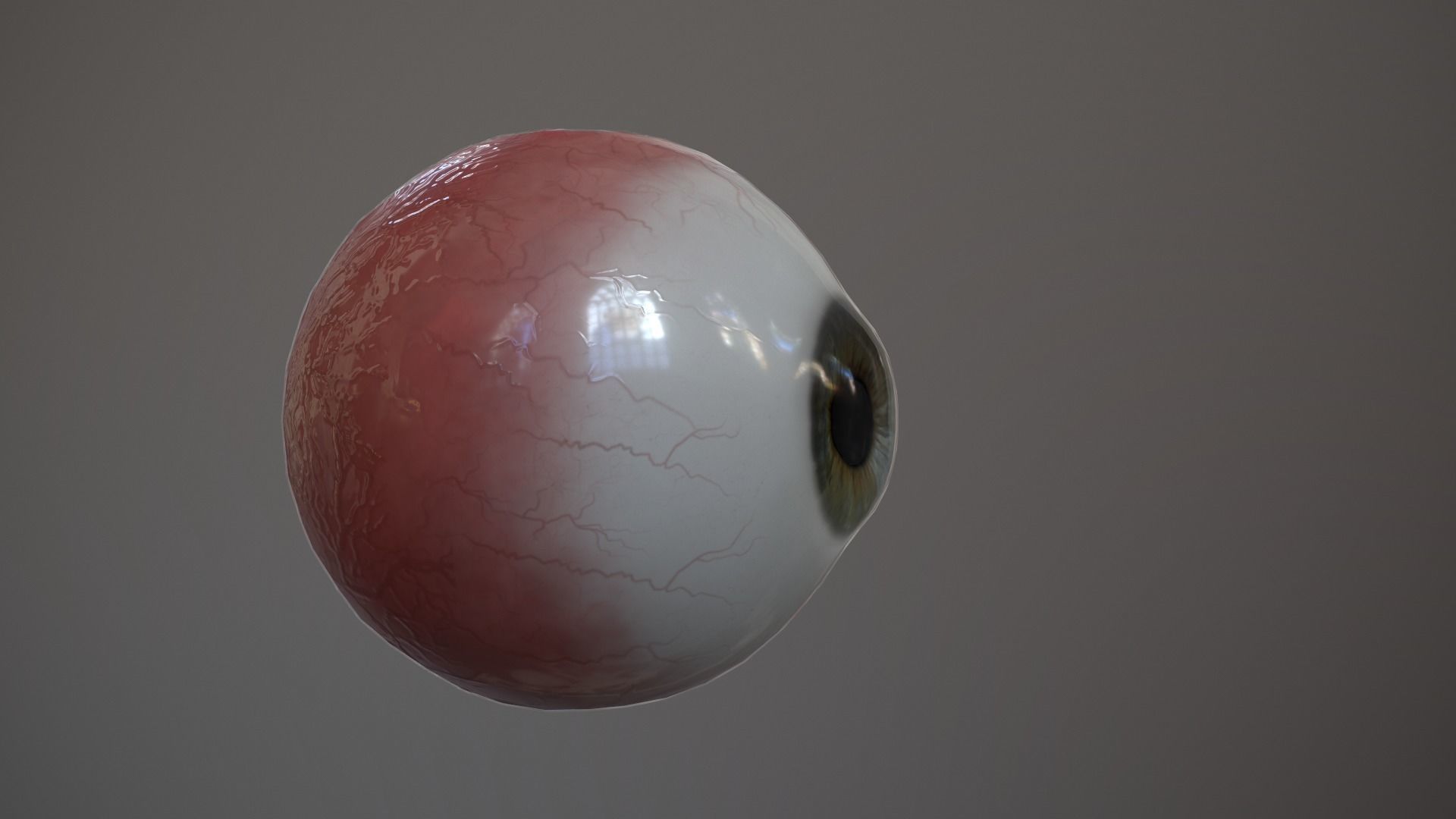 Human Eye Low-poly 3D model_4