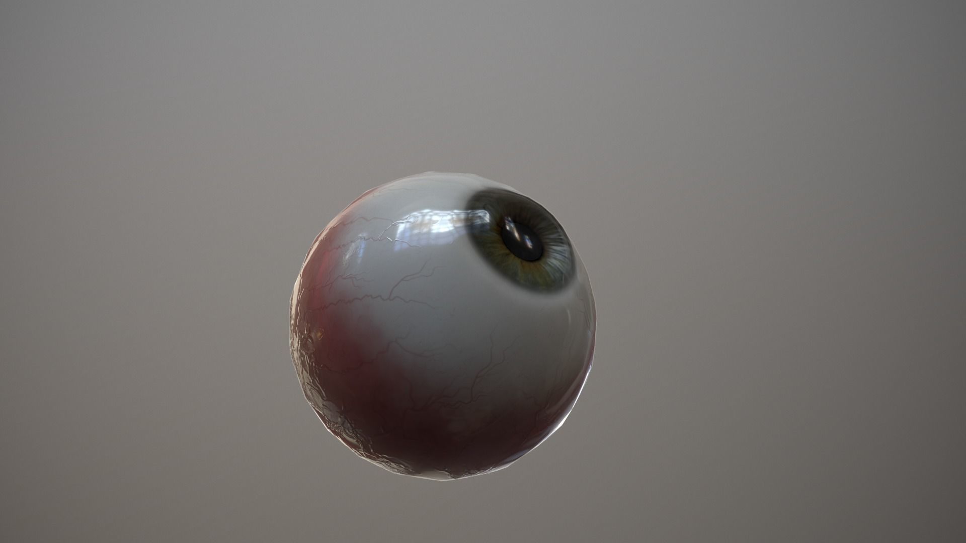 Human Eye Low-poly 3D model_3