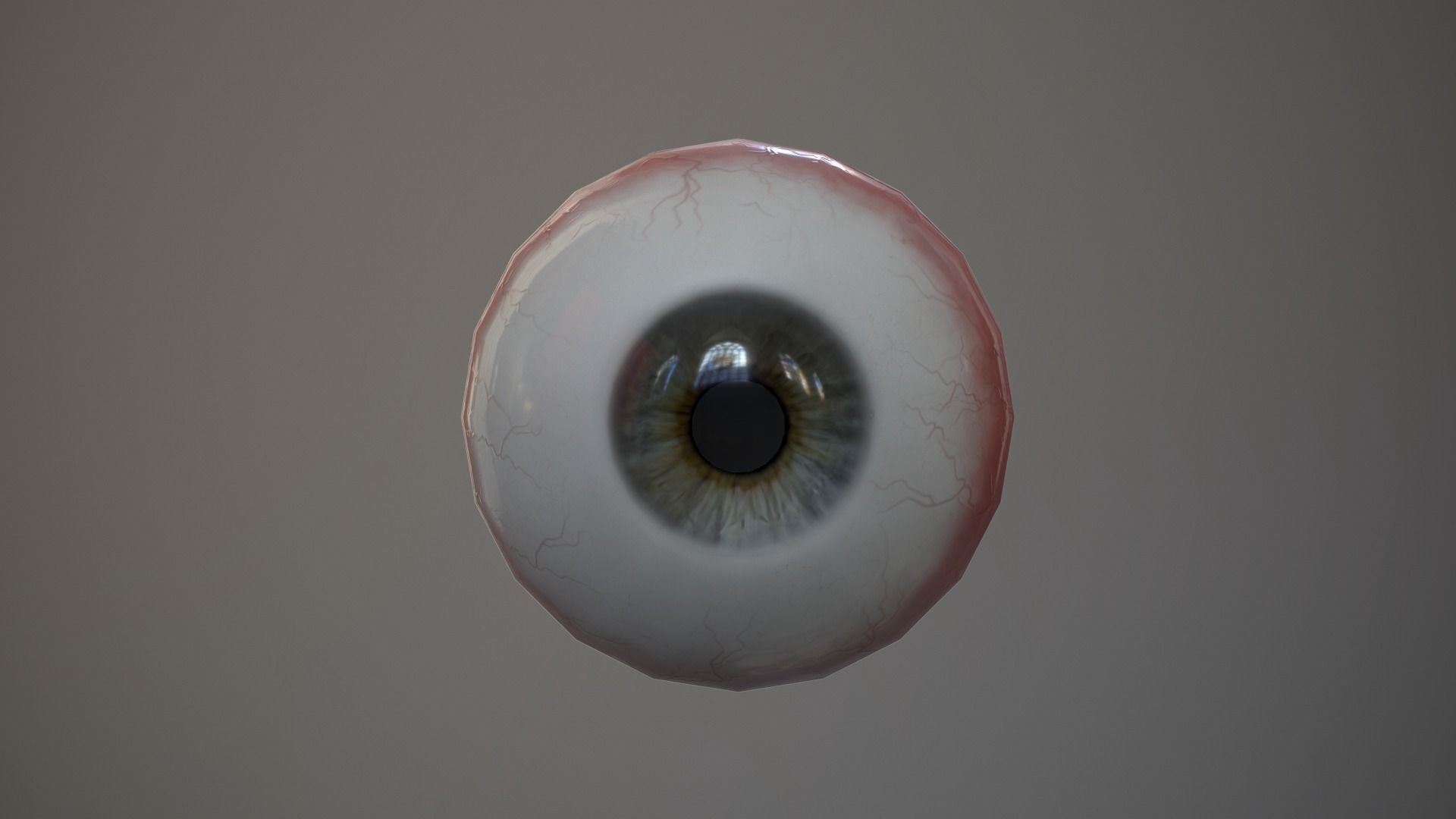Human Eye Low-poly 3D model_1