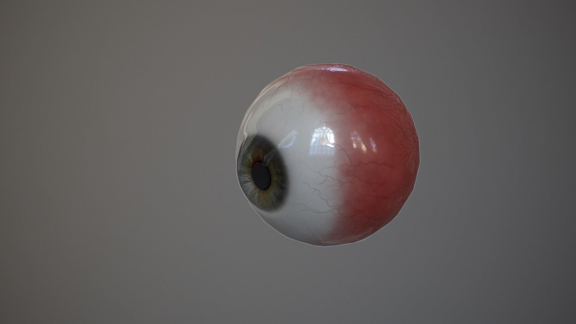 Human Eye Low-poly 3D model_2