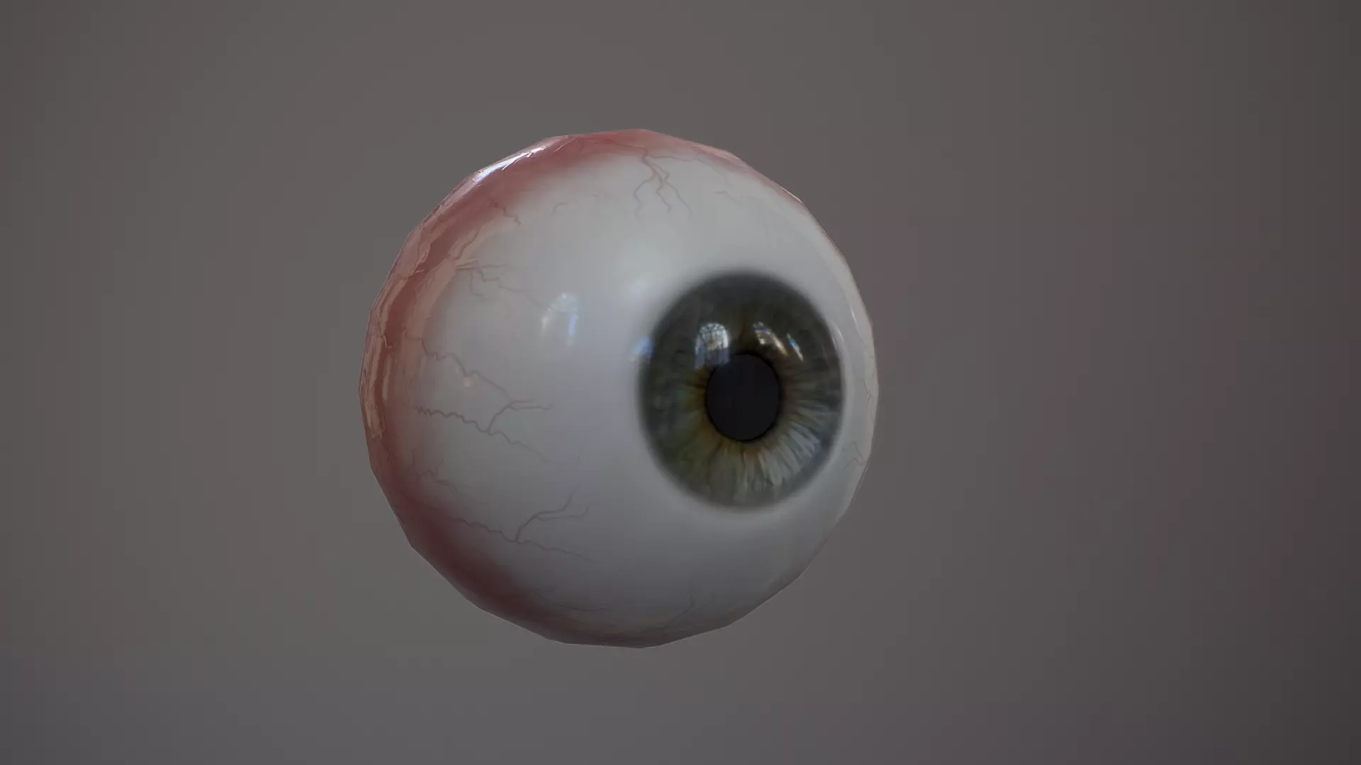 Human Eye Low-poly 3D model_0