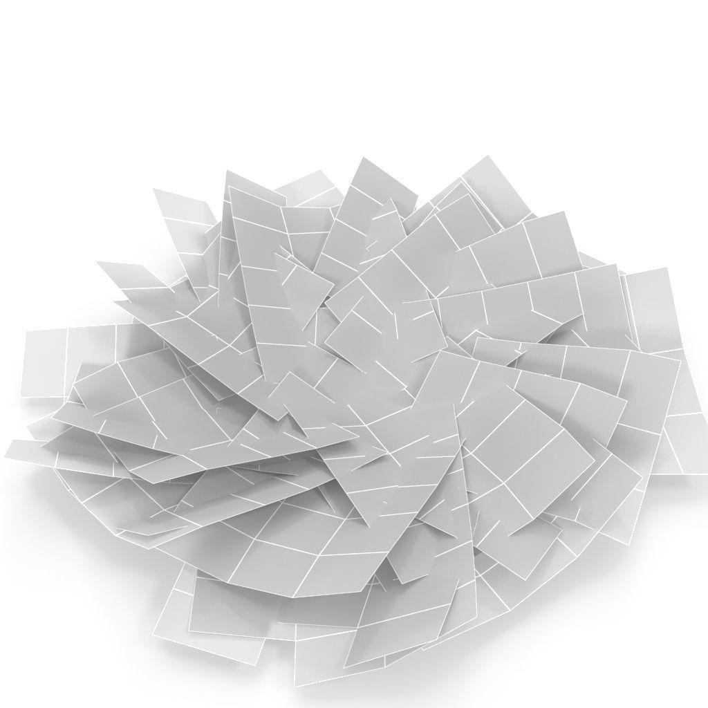 Moss lichen Grean Low-poly 3D model_2