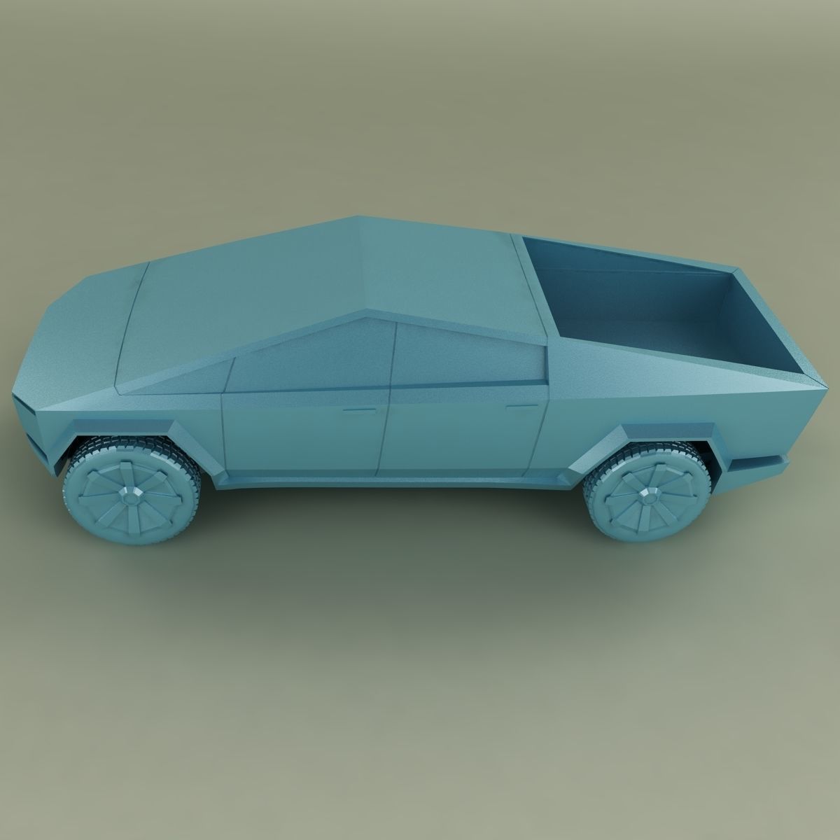Tesla Cybertruck 3D Print model 3D print model_1