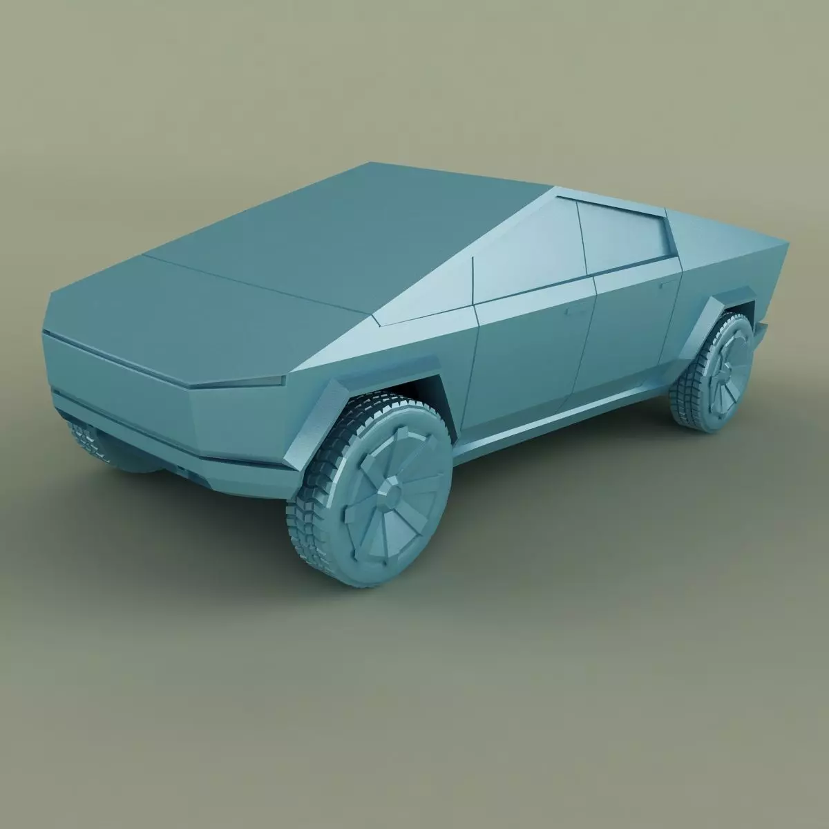 Tesla Cybertruck 3D Print model 3D print model_0