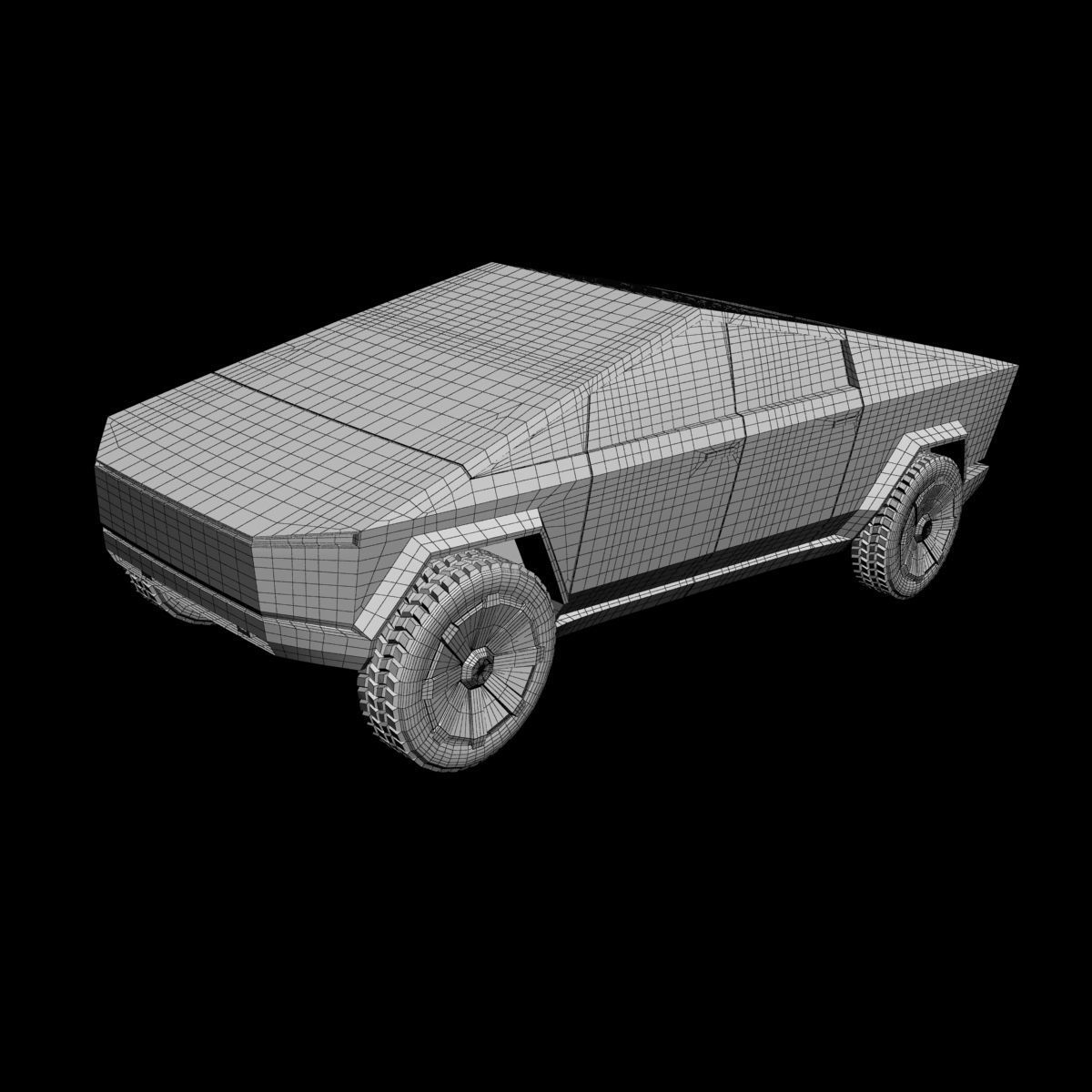 Tesla Cybertruck 3D Print model 3D print model_6