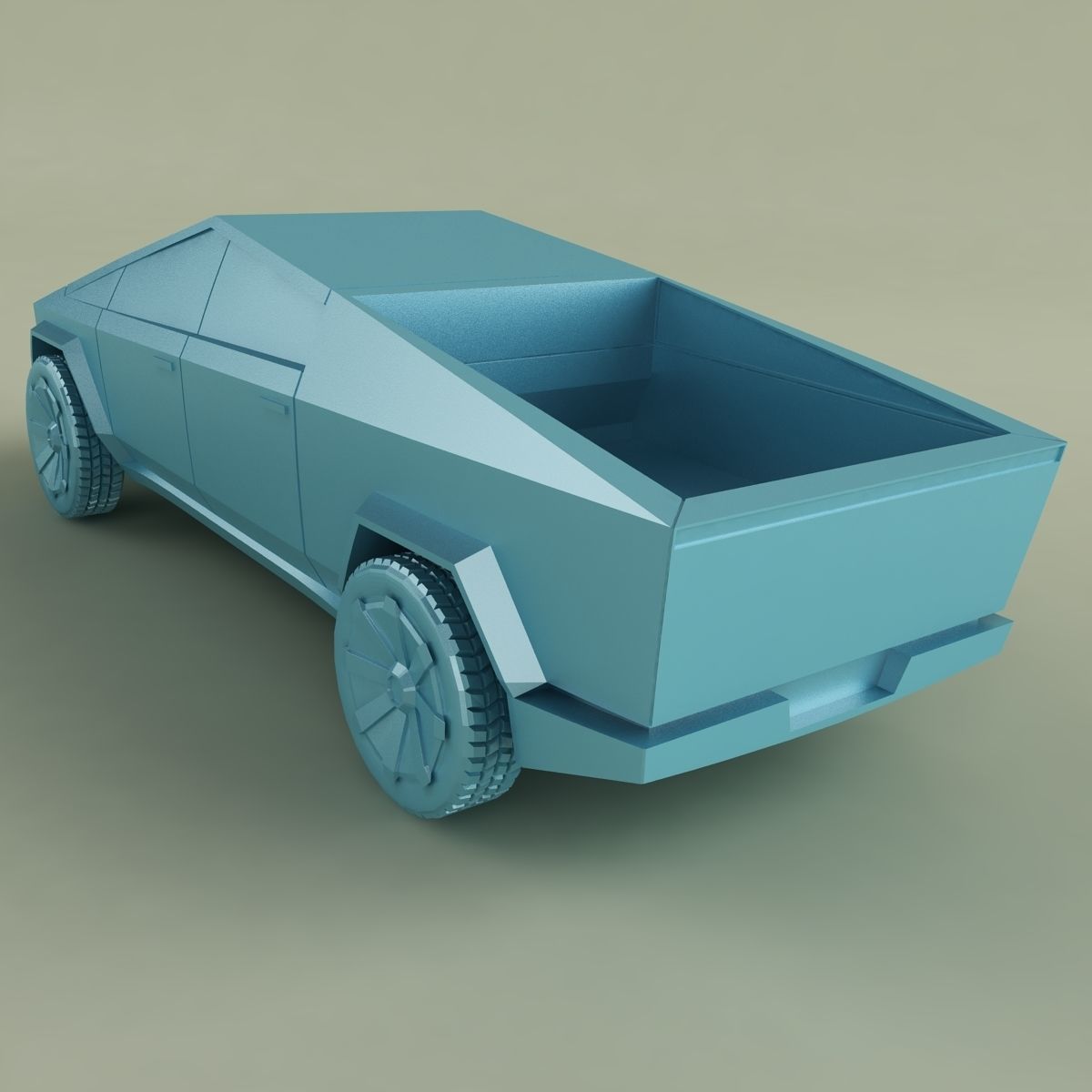 Tesla Cybertruck 3D Print model 3D print model_2