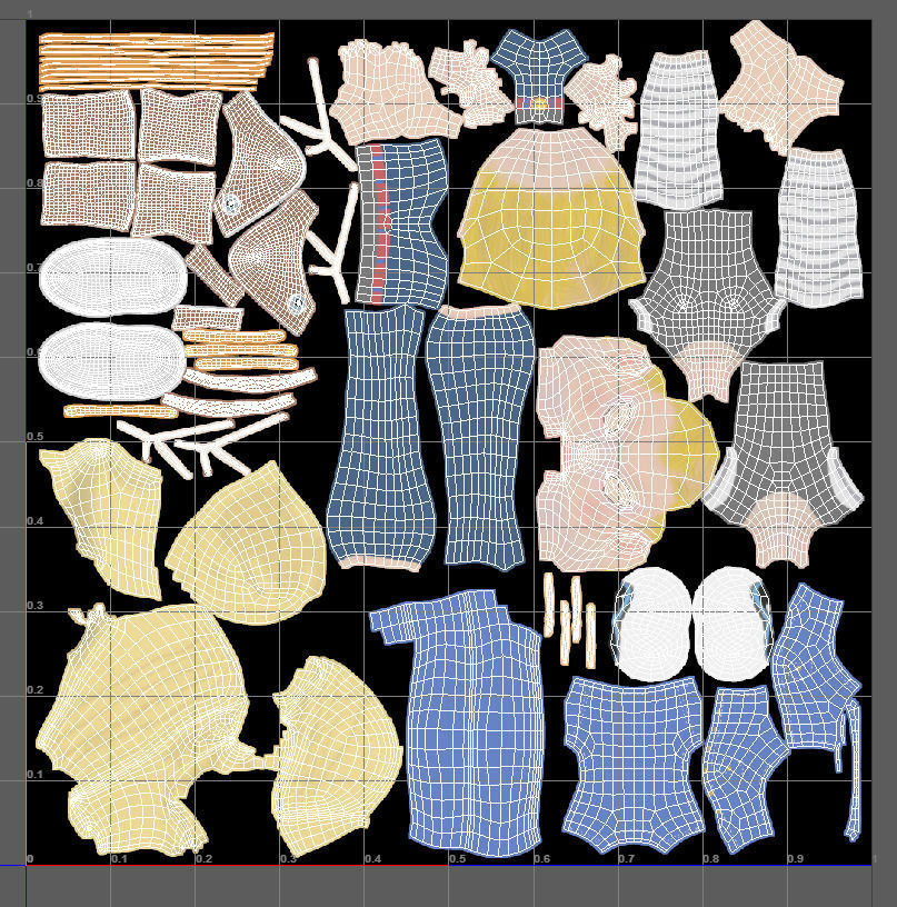 Android 18 realtime character rig 3D model_13