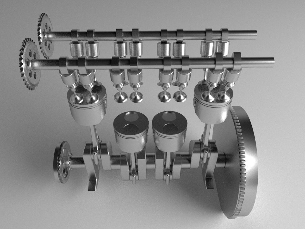 Engine work 3D model_2