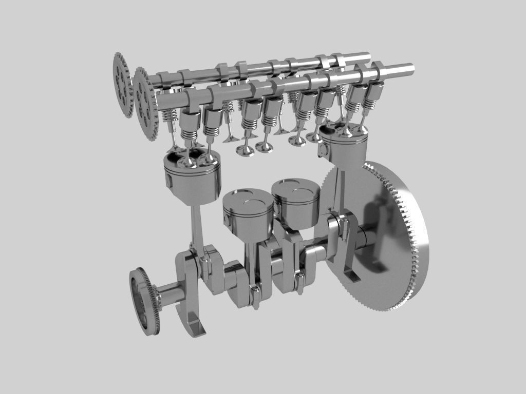 Engine work 3D model_5