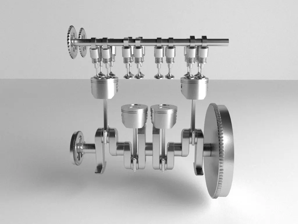 Engine work 3D model_0