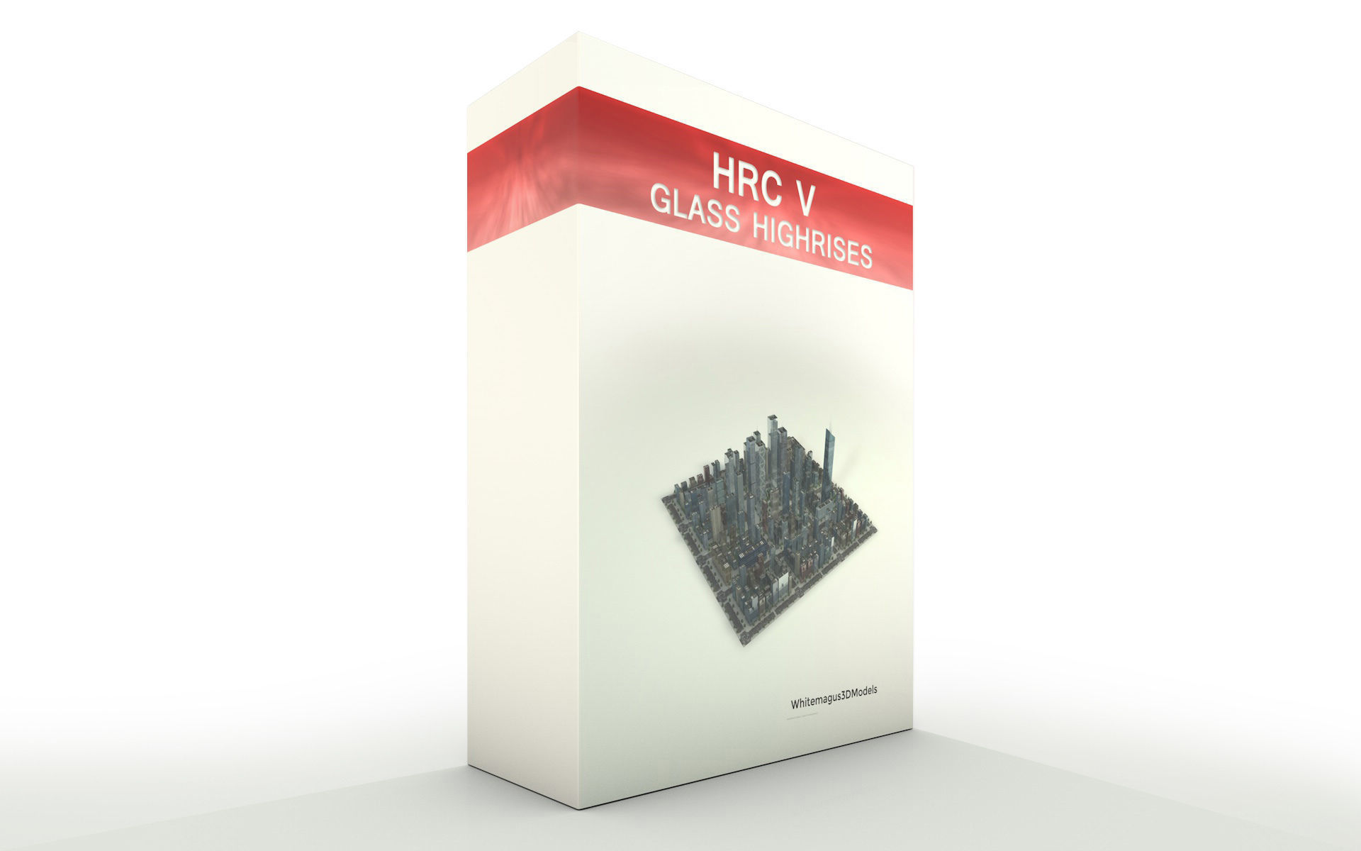 High Rise City V  Low-poly 3D model_8