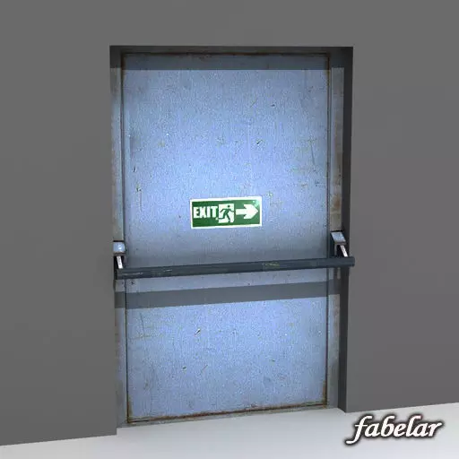 Emergency exit 3D model_0