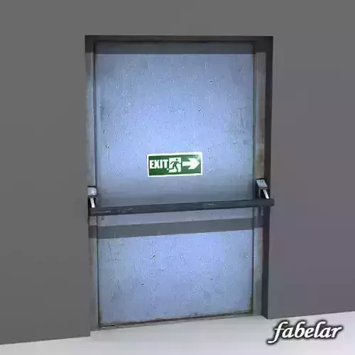 Emergency exit 3D model