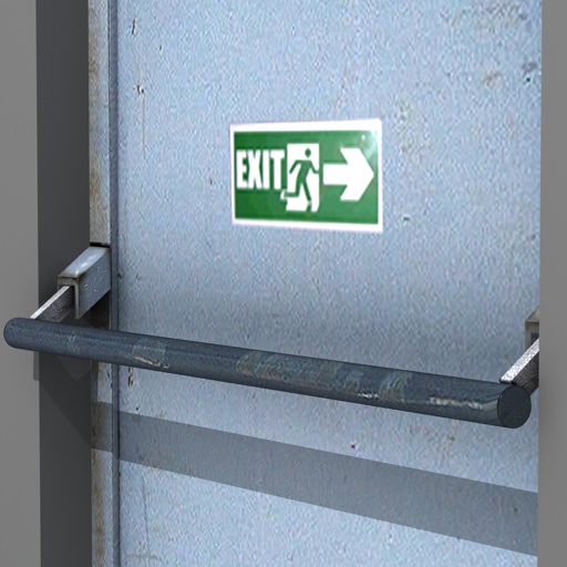 Emergency exit 3D model_5
