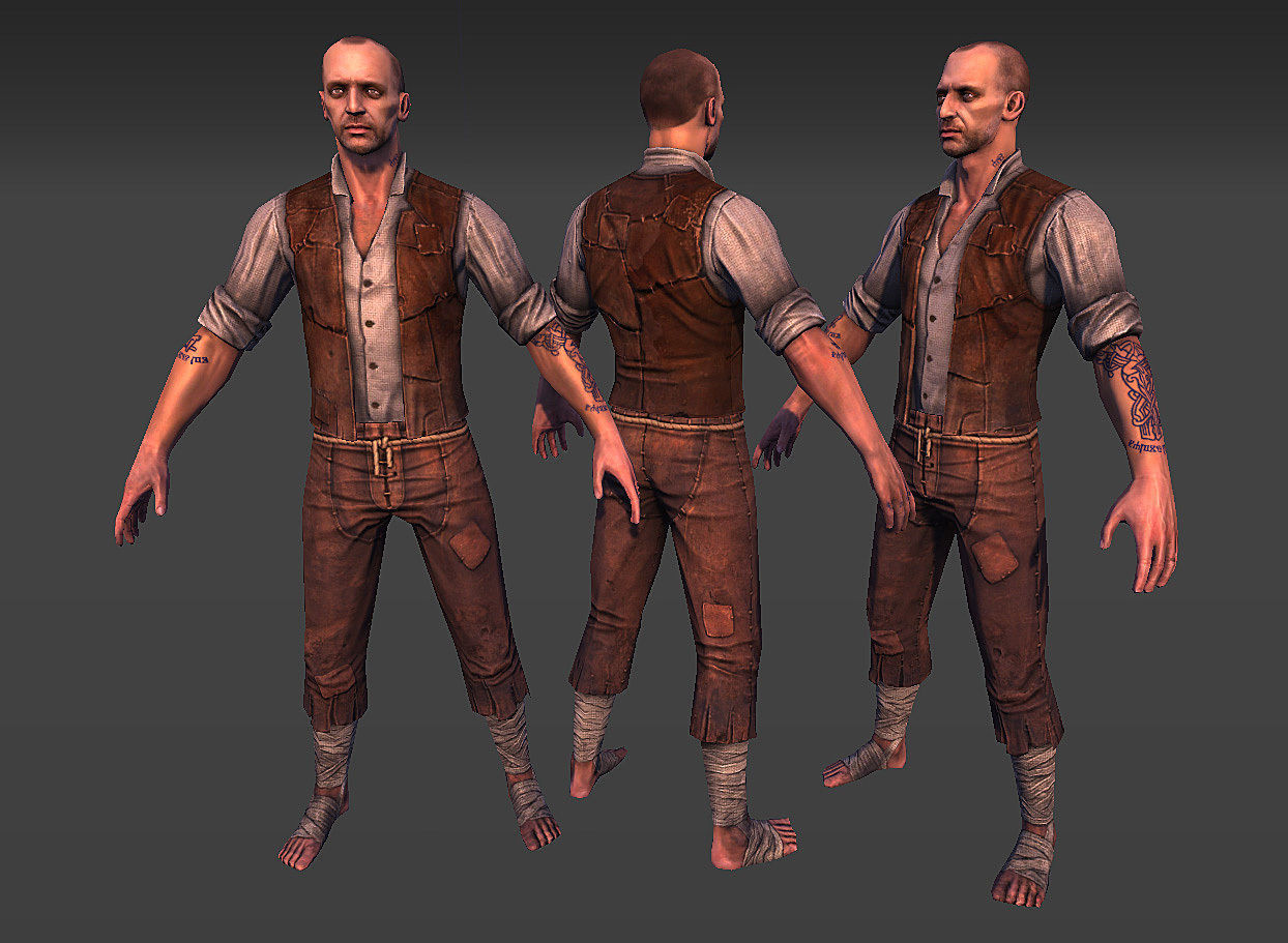 Crescent Moon Games RPG Character Medieval Fantasy Pack Low-poly 3D model_2