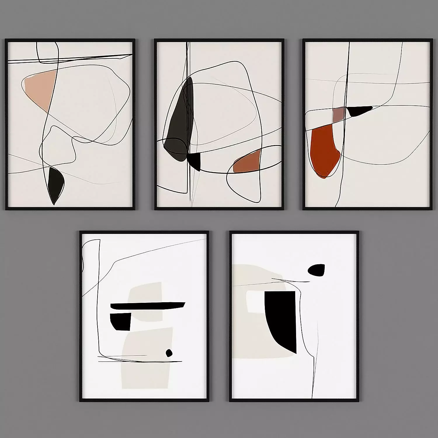 Abstract art 1 Low-poly 3D model_0