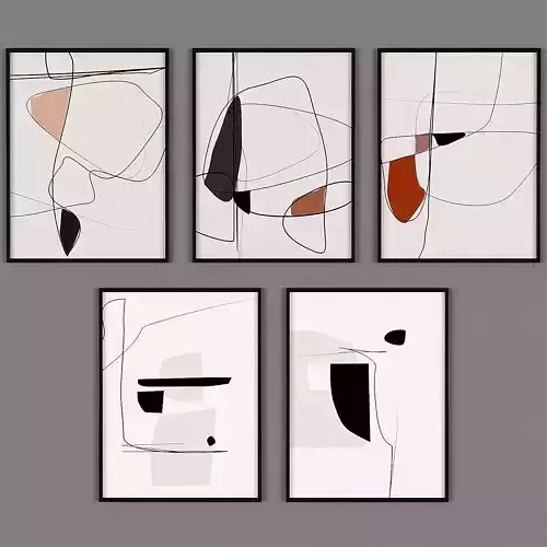 Abstract art 1 Low-poly 3D model