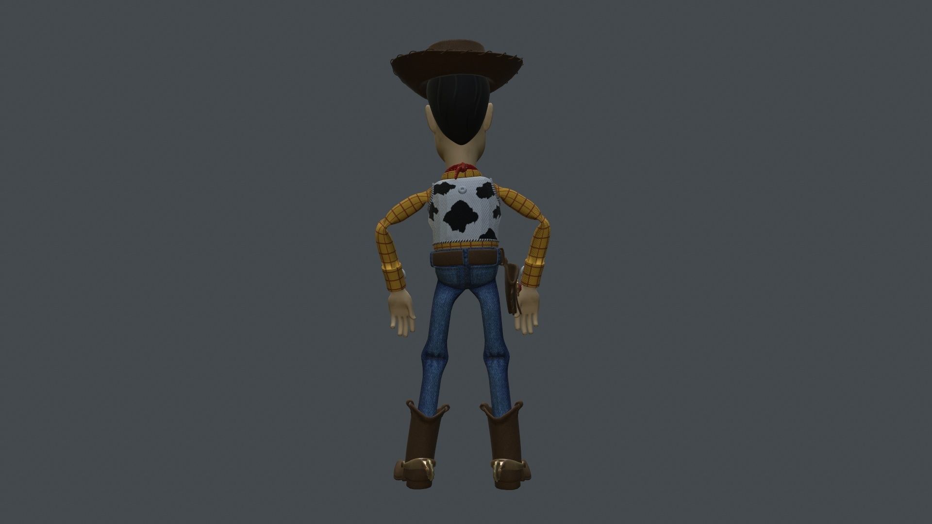 WUDY-003 Animated Woody Low-poly 3D model_3