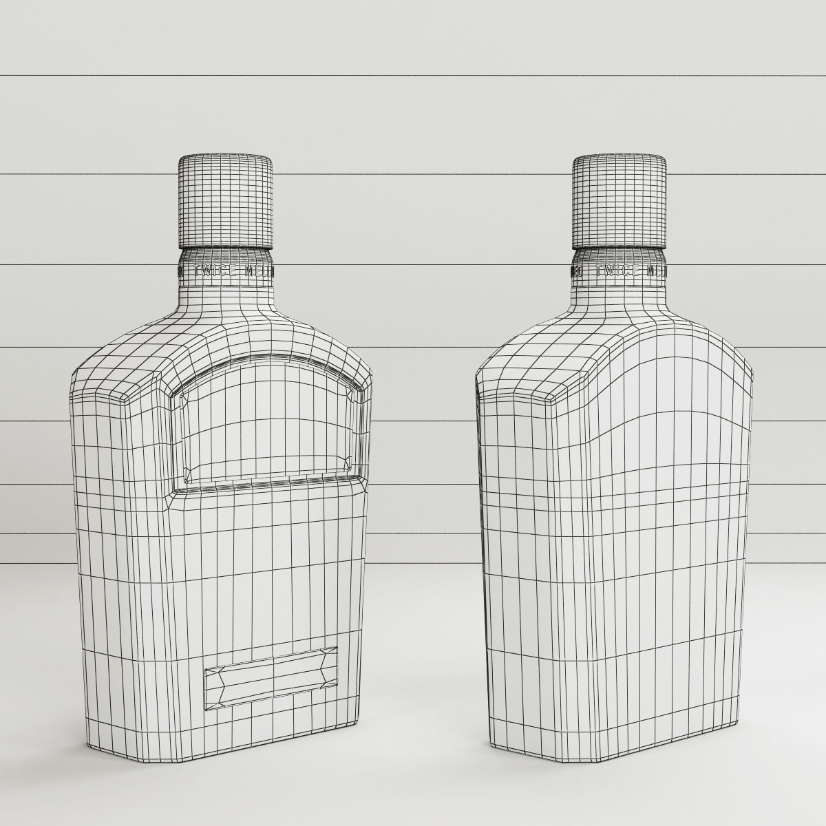 Jack Daniels Bottles Collection 3D model_4