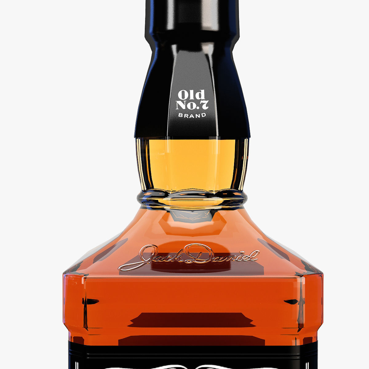Jack Daniels Bottles Collection 3D model_7