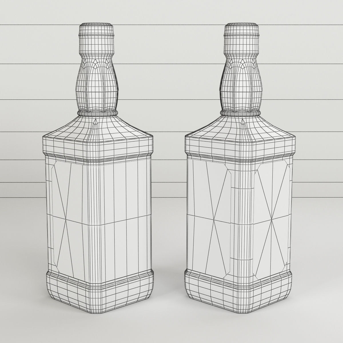Jack Daniels Bottles Collection 3D model_21