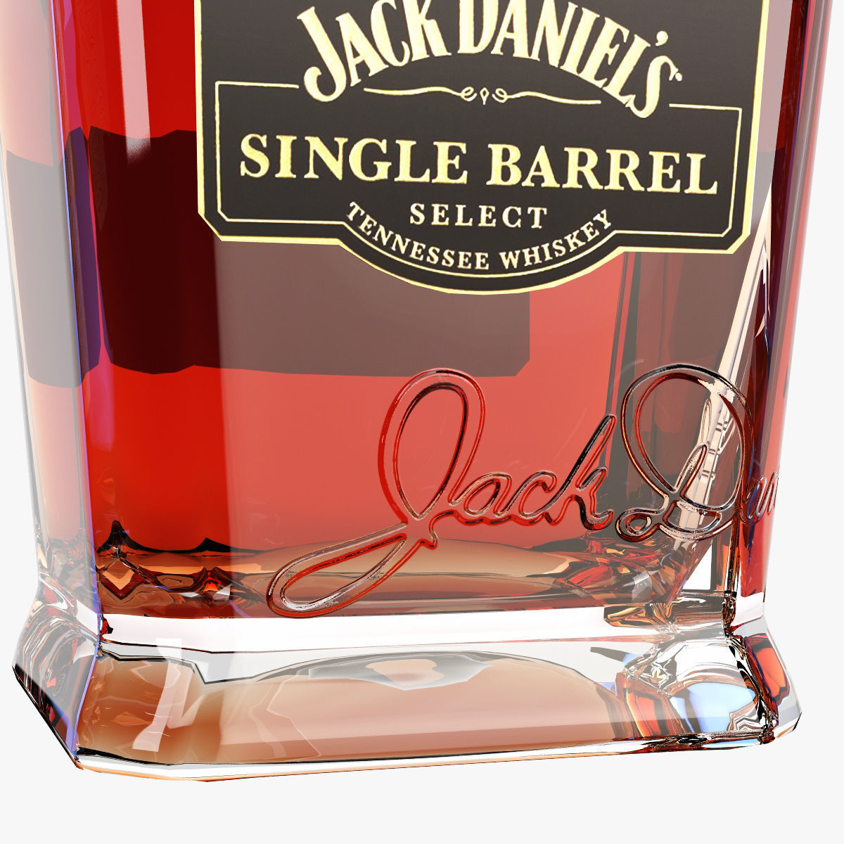 Jack Daniels Bottles Collection 3D model_8