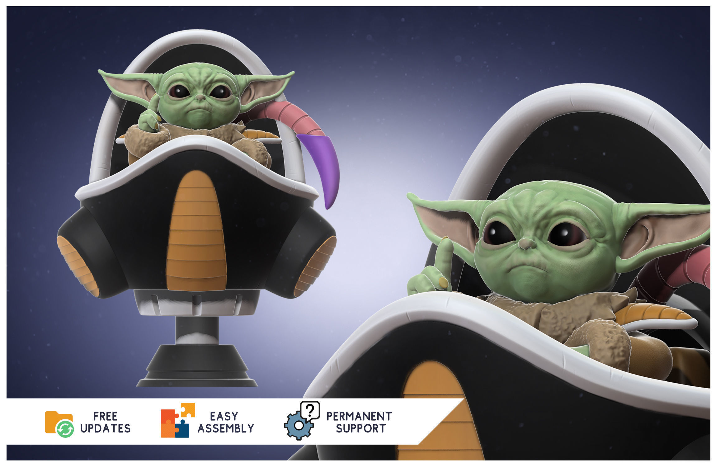 The Child Frieza -Baby freezer - 3D FanArt -  3D print model_13