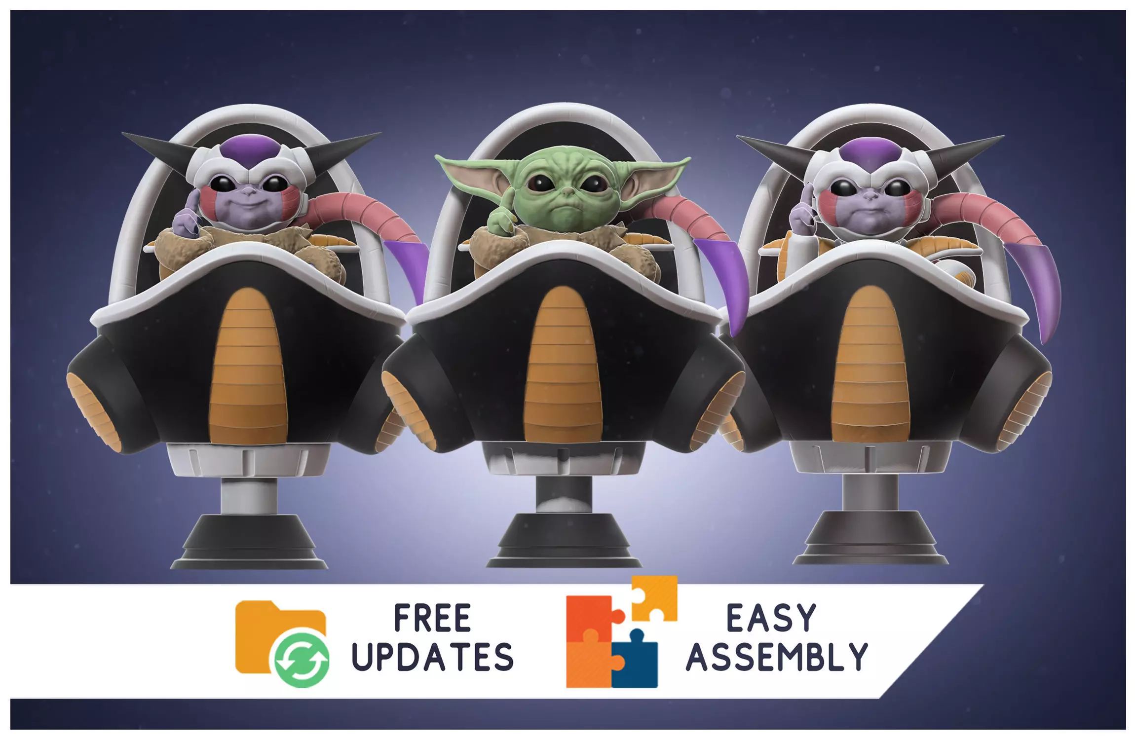 The Child Frieza -Baby freezer - 3D FanArt -  3D print model_0