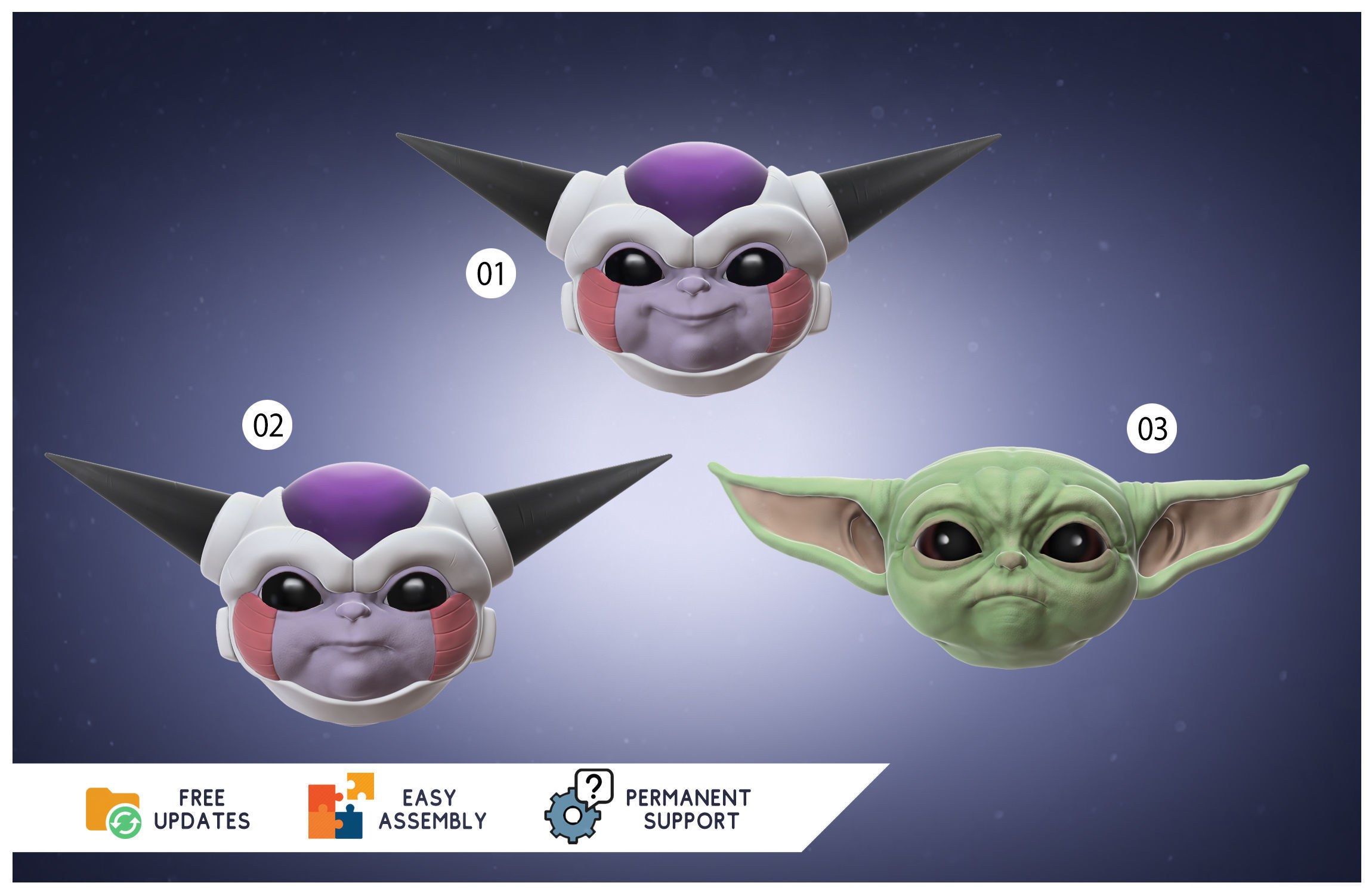 The Child Frieza -Baby freezer - 3D FanArt -  3D print model_5