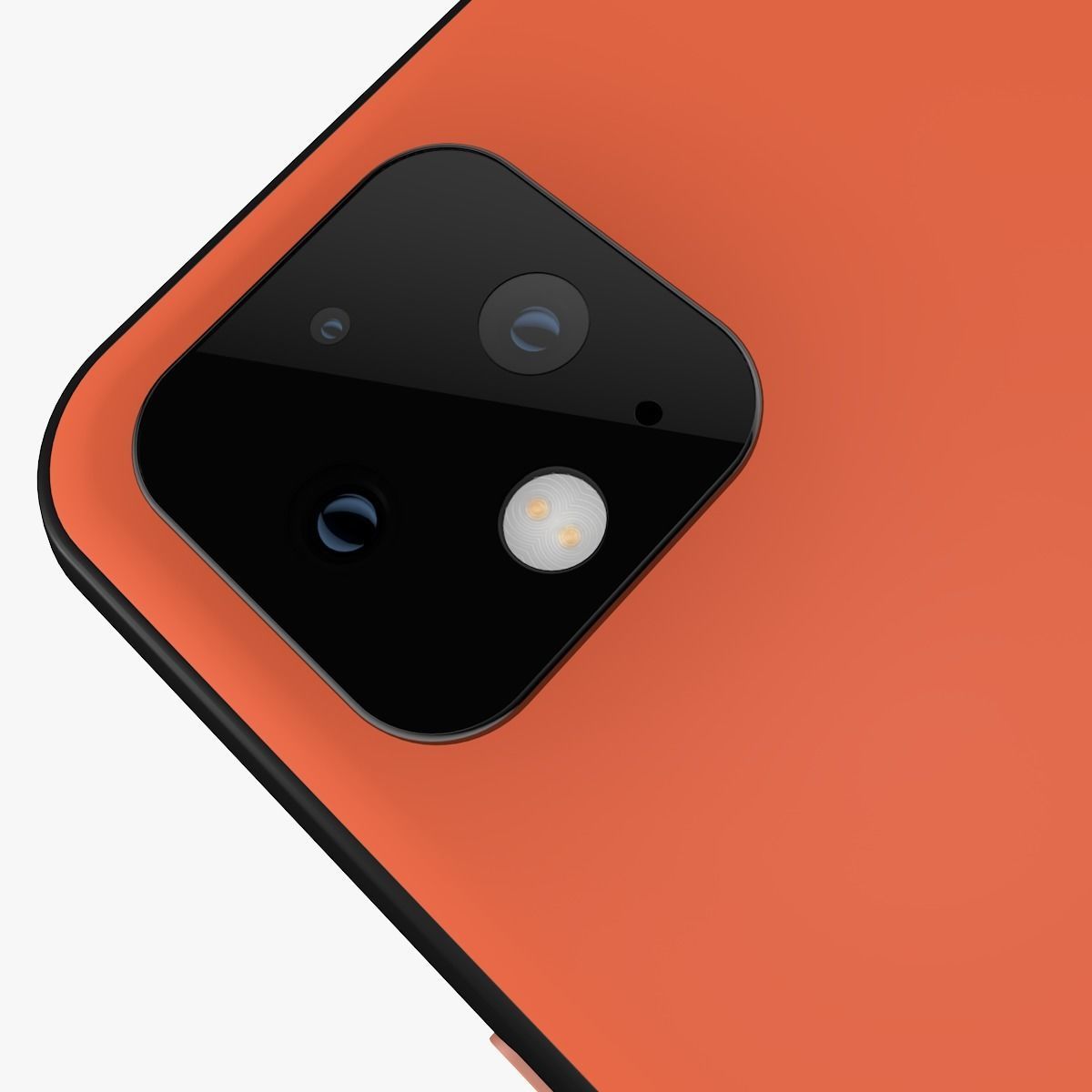 Google Pixel 4 Orange 3D model_4