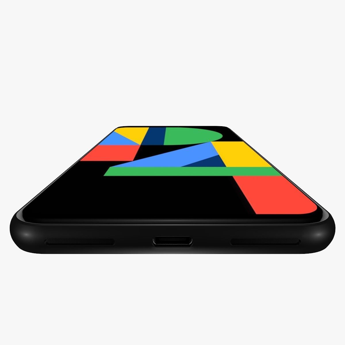 Google Pixel 4 Orange 3D model_8