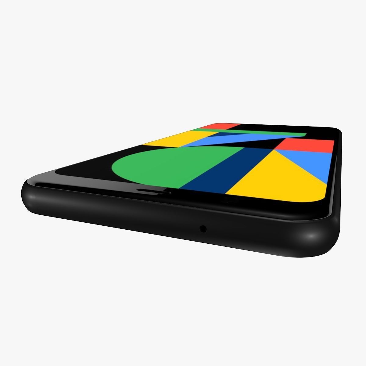 Google Pixel 4 White 3D model_9