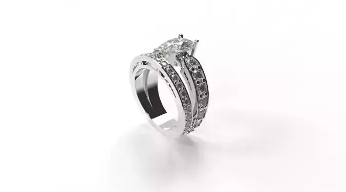 Tiara Ring Josephine Aube Printaniere solitaire xaumet